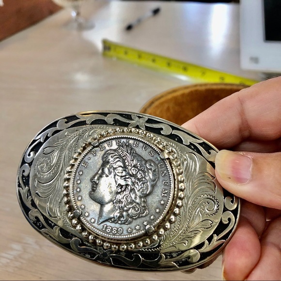 silver dollar belt